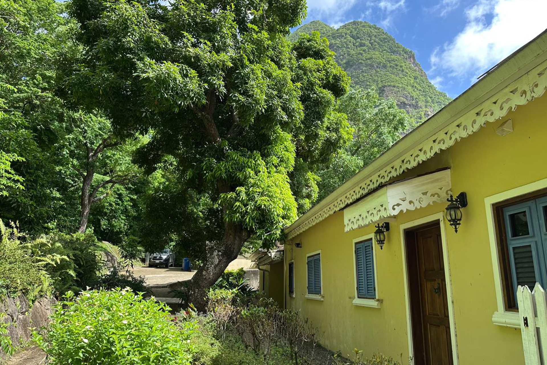Entry Side View of Gros Piton